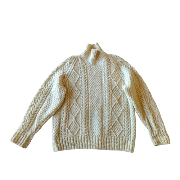 The Scotch House Other - The Scotch House fisherman off white wool vintage sweater sz 40 EU
